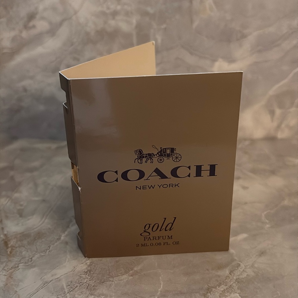 ❤️ 4 for $20 Coach Gold Mini Travel Vial NEW